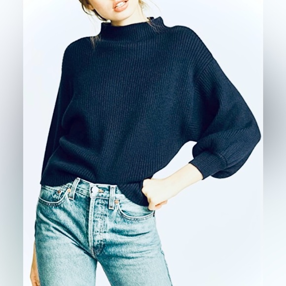 Line & Dot Sweaters - Line & Dot Women’s Deep Teal Cowl Neck Sweater Size‎ S